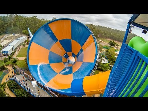 Wet 'n' Wild Gold Coast - Tornado | Giant Funnel Waterslide POV