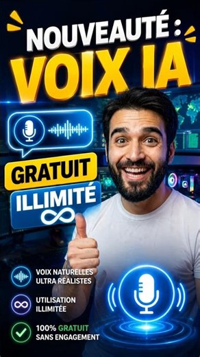 Voix IA 100% gratuit et illimité NOUVEAUTÉ 2026 #ia #ai #voix #voixia #voice #tuto