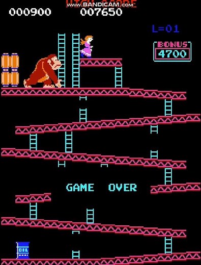 Donkey Kong Arcade (1981) Game Over