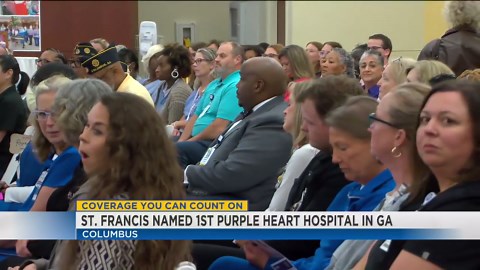 Saint Francis-Emory Healthcare becomes Georgia’s first Purple Heart hospital
