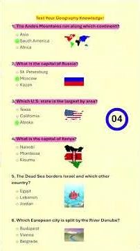 04 Quick Geography Challenge — Test Your Knowledge!