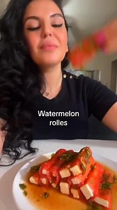 Watermelon feta rolles | Anna Clips