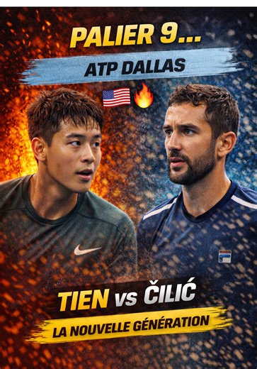 PALIER 9 : LA NOUVELLE GÉNÉRATION PREND LE POUVOIR 👀 Abonne-toi pour suivre la suite 👇 #tennis #montante #atp #dallas