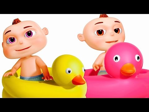 Five Little Babies Bathing In a Tub | Zool Babies Fun Songs | Nursery Rhymes For Babies