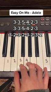 How to play ‘Easy On Me’ piano tutorial! #adele #easyonme #easyonmepia...
