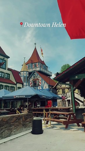 When your escape includes mountains by day and music, shops, and brews by night >>> ✨ Stay at Valhalla Resort, then wander into downtown Helen—just steps away—for Alpine charm, riverfront strolls, and festive vibes. 🍻 #ValhallaResortHotel #helengeorgia #visithelen