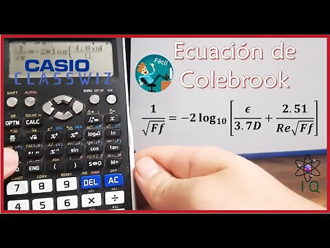 Ecuación de Colebrook-White Resuelta en la calculadora Casio Classwiz #Casio