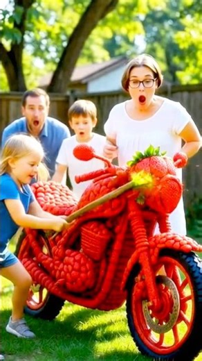 🍊 They Broke My Orange Bike… So I Took Revenge! 😳 🍎🍌🍓 | #Shorts