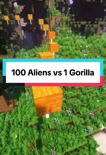 100 Alien Men Take on 1 Gorilla Challenge