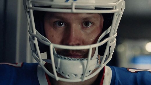 Josh Allen over the moon about powerful new ad, giant banner hanging over downtown Buffalo