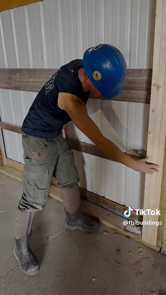 Post-Frame Construction Foreman Corey Staddon explains how to repair a rotted pole barn column in concrete flooring. 🛠️ • • • #fbibuildings #polebarn #postframe #construction #constructionlife #constructionsite #constructiontips #constructionworker #howto #howtotiktok #repair #repairing #repairs #rot #concrete #concretefloors
