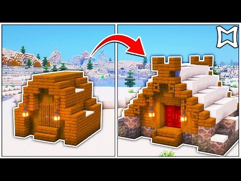 Minecraft Tutorial ► How To Re-Build The Small House #1 | Snowy Village Transformation