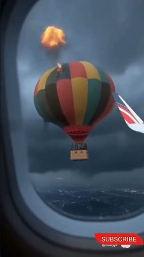 Lightning Strikes Hot Air Balloon #lightning #strike