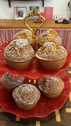 ✨ Whip up these delightful Orange Muffins for a burst of citrusy goodness! 🍊 Perfectly moist, with a surprise orange marmalade filling, they’re the perfect treat for any occasion. 🧁 @nonnasilviofficial Ingredients 3 cups all-purpose flour (375 g) 5 eggs 1 1/4 cups sugar (250 g) 1 1/2 teaspoons baking powder (8 g) 1 orange 3/4 cup milk (190 ml) 7 ounces butter, softened (200 g) 1 pinch of salt Orange marmalade, as desired Instructions In a stand mixer or a large bowl, combine the flour, sugar, 