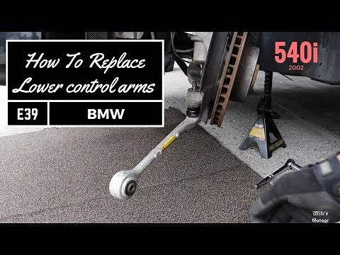 Tutorial. How to replace Front lower control arms, without special tool on BMW e39 540i M5