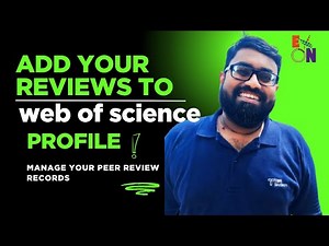 Add your Research Paper Reviews to your Web of Science Profile