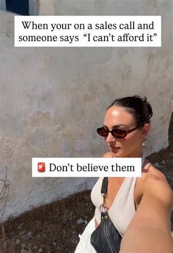 Step by step script 👇 It’s almost never about the money It’s about whether there is enough value for them to make the sacrifice Here’s how I handle it every time: ✨ Step 1: Get on their level “I totally understand that this could feel like a big investment.” ✨ Step 2: Relate and get on their level “ I know you’ve already invested into yourself a lot, so of course you want to make sure this is the right decision.“ ✨ Step 3: isolate the objection “ if we put the money aside, is this something tha