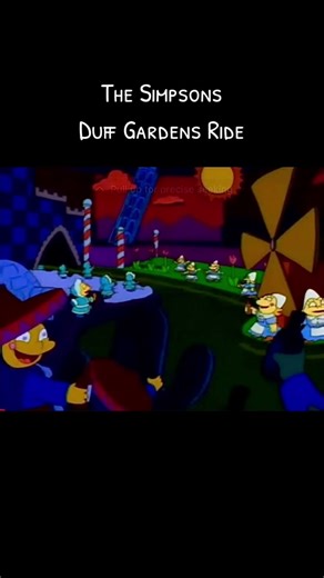 The Simpsons - Duff Gardens Ride Fun Moments