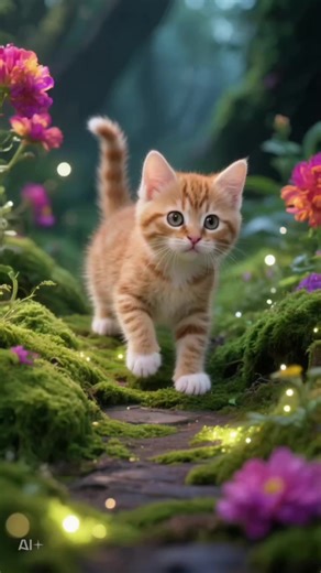 4K Anime Kitten Forest Live Wallpaper Creation