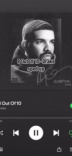 8 Out Of 10 -Drake sped up