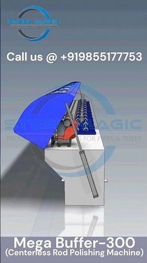 Centerless Polishing Machine for Cylinder Shafts | Rod Polishing Machine #polishingequipment