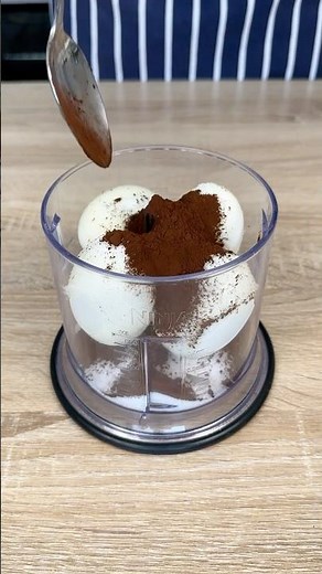 BOILED EGGS CHOCOLATE MOUSSE 😍🍫 #egg #eggs #chocolate #dessert #recipe #food