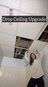 17K views · 363 reactions | Can you believe this transformation!? Send this video to someone you know who has a drop ceiling they hate.  | Welcome to the Woods | Facebook