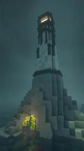 Building A Minecraft Lighthouse #minecraft #minecraftbuilding