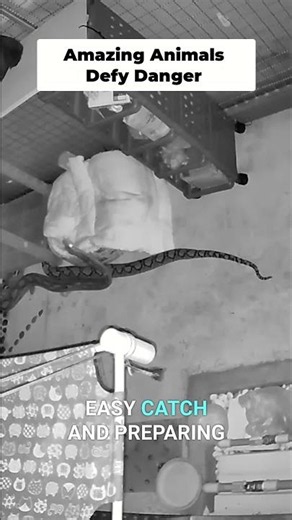Cat Bravely Fights Python To Save Family!