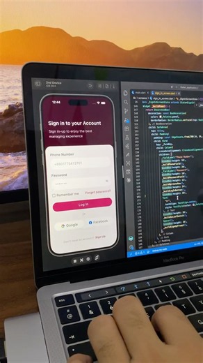 Flutter Login Screen UI Design 🚀