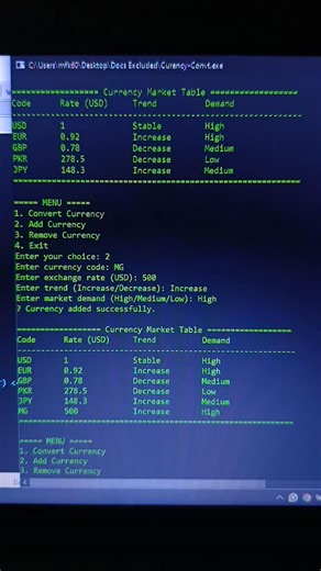 Machgorithm on Instagram: "Currency Converter in C++ . . . . #coding #programming #software #python #java #coder #linearsearch #logarithmicsearch #dsa #algorithms #codingbasics #web #cse #computerscience #learningcoding"