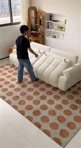 背もたれ折りたたみ式🛋️3人でゴロ寝できる畳風ソファベッド｜ワンルーム最強 #ソファベッド#畳風 #sofabed #3人暮らし