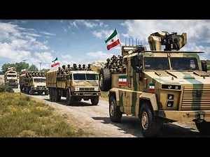 Iran’s Fleeing Trucks Convoy Gets Caught by US Missile at Hormuz Island in Ambush!