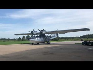 Consolidated PBY Catalina Startup & Take-Off | Military Aviation Museum