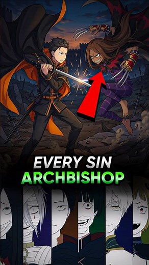 Every Sin Archbishop! | Re:Zero Explained #rezero #shorts