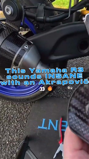 2025 Yamaha R3 Akrapovic Install #bikelife #newexhaust #akrapovic #upgrade #sportbike