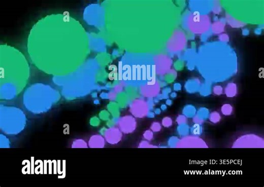 Abstract Motion Background with Floating Colorful Neon Circles Stock Video Footage - Alamy
