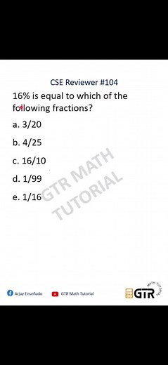 Civil Service Exam Reviewer #arjayensenado #gtrmathtutorial #civilserviceexam