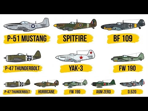All World War II Fighter Aircraft – Complete History & Breakdown