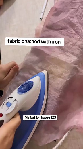 How to Crushed Fabric with Iron: Tutorial