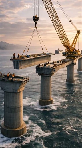 Building a Mega Bridge Over the Ocean 🌉🌊 | Massive Engineering Process #renovation #satisfying