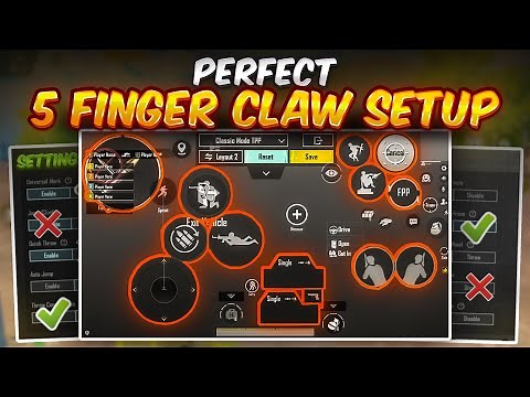 Perfect 5 Finger Claw Setup With Correct Controls Settings ✅❌ | PUBGM / BGMI (noob to pro)