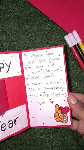 Surprise Your Partner With This Cute New Year Card 💖 | Easy Craft Idea 💌