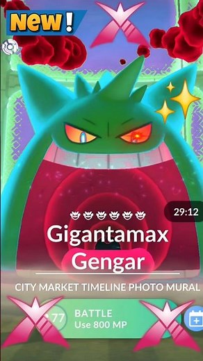 First Ever✨️Gigantamax Gengar Raid in Pokemon Go