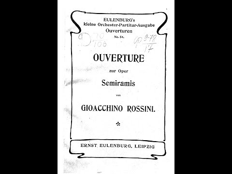 Rossini: Semiramide Overture (Score)