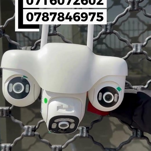 4G trio view triple Lens Solar Camera