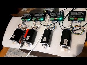 4 nema23 stepper motors working with arduino uno & cnc shield v3.0