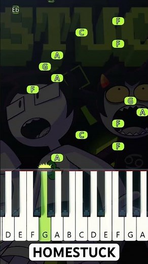 HOMESTUCK - The Animated Pilot End Theme (Piano Tutorial)