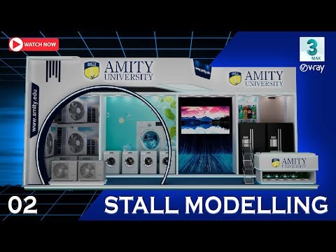 Exhibition Stall Design in 3ds Max | Step-by-Step Tutorial PART- 2 #3dsmax#3danimation