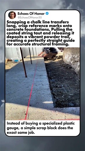SNAPPING ACCURATE CHALK LINE LAYOUTS